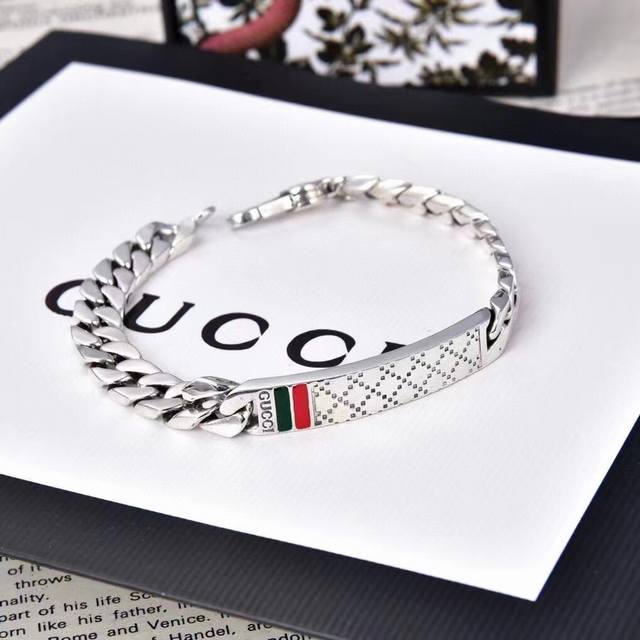 Gucci 经典版情侣手链 时尚单品 20Cm重约32克 现货18 20 22Cm
